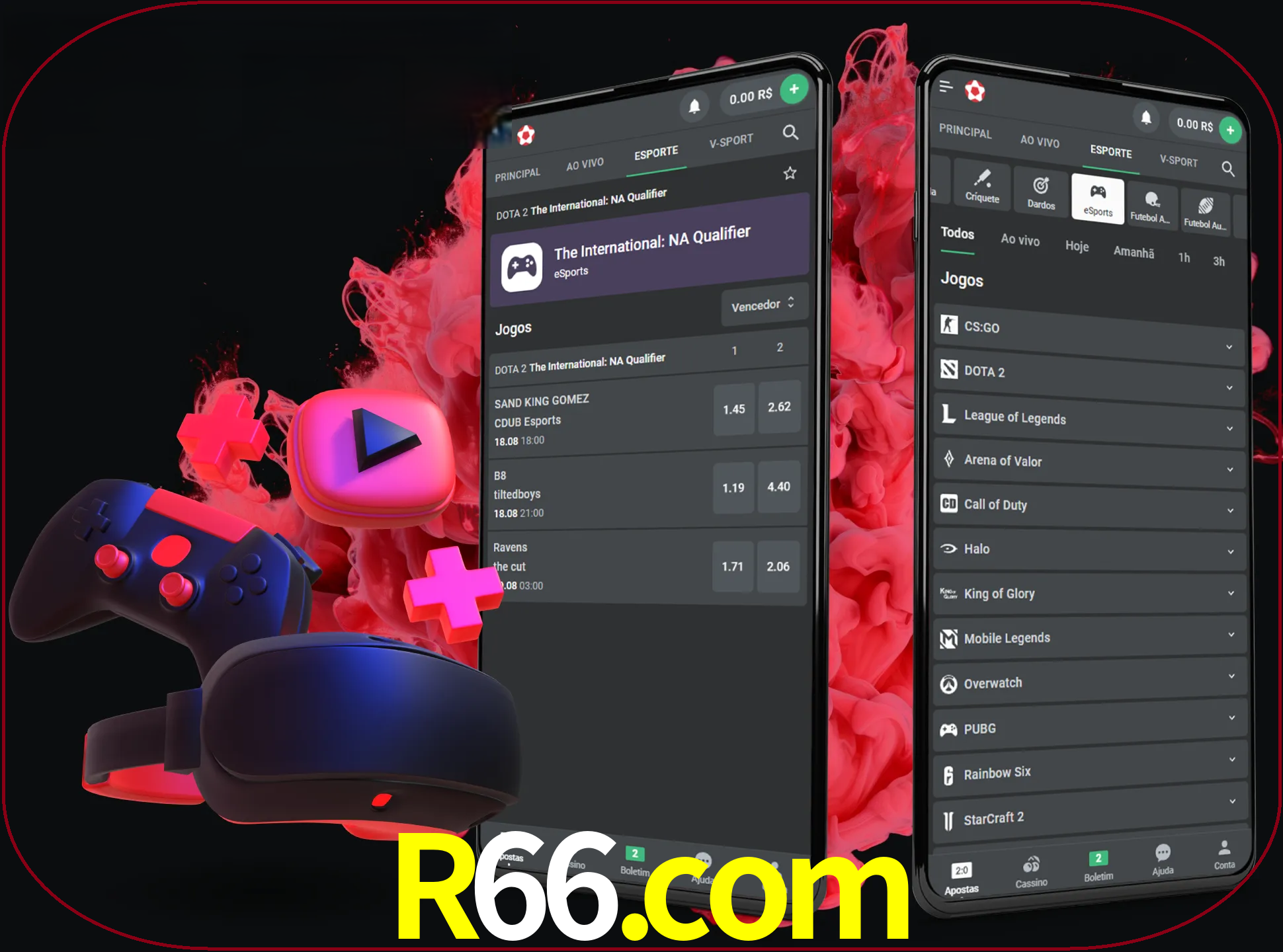 Para ter a aplicação móvel r66 no seu smartphone, basta descarregar o ficheiro apk e seguir as instruções.