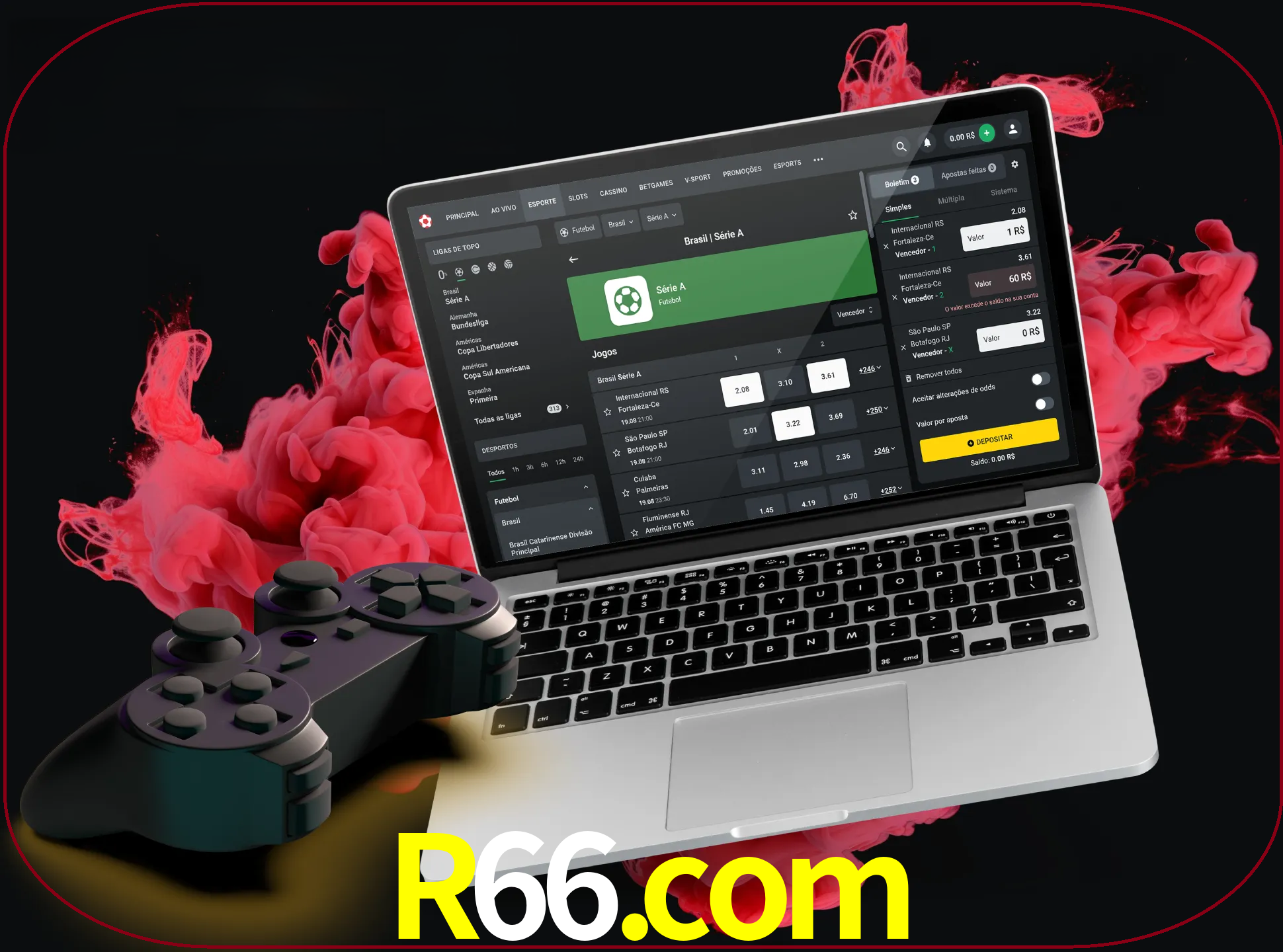 Visite a secção especial de jogos de vídeo em r66 para descobrir em que jogos pode apostar e ganhar muito dinheiro.