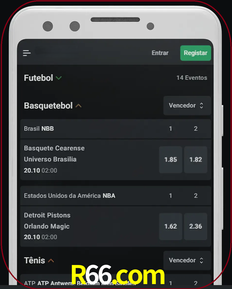 Aposte e assista aos esportes em formato ao vivo.